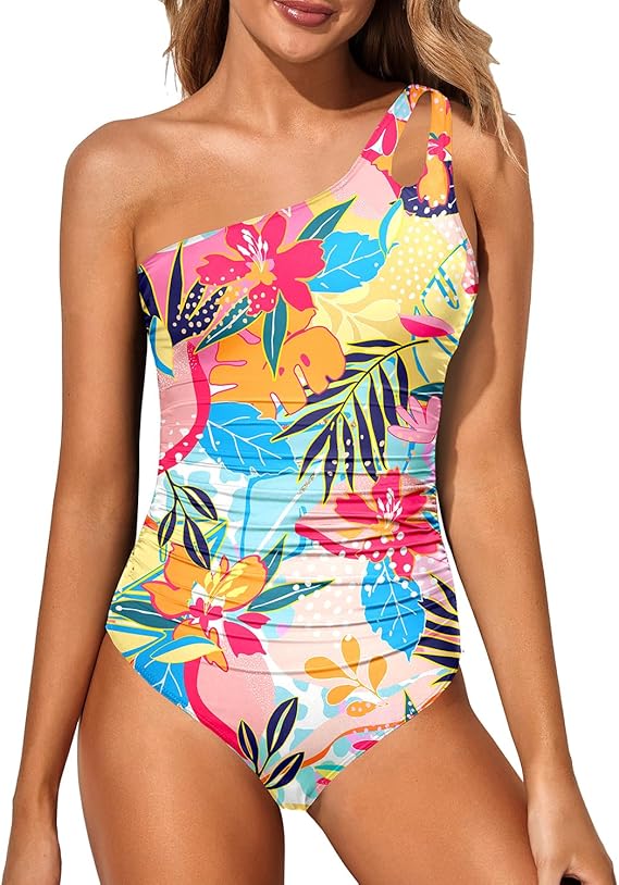 💖One Shoulder One Piece Swimsuit for Women👙