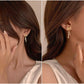 Butterfly Tassel Pearl Stud Earrings