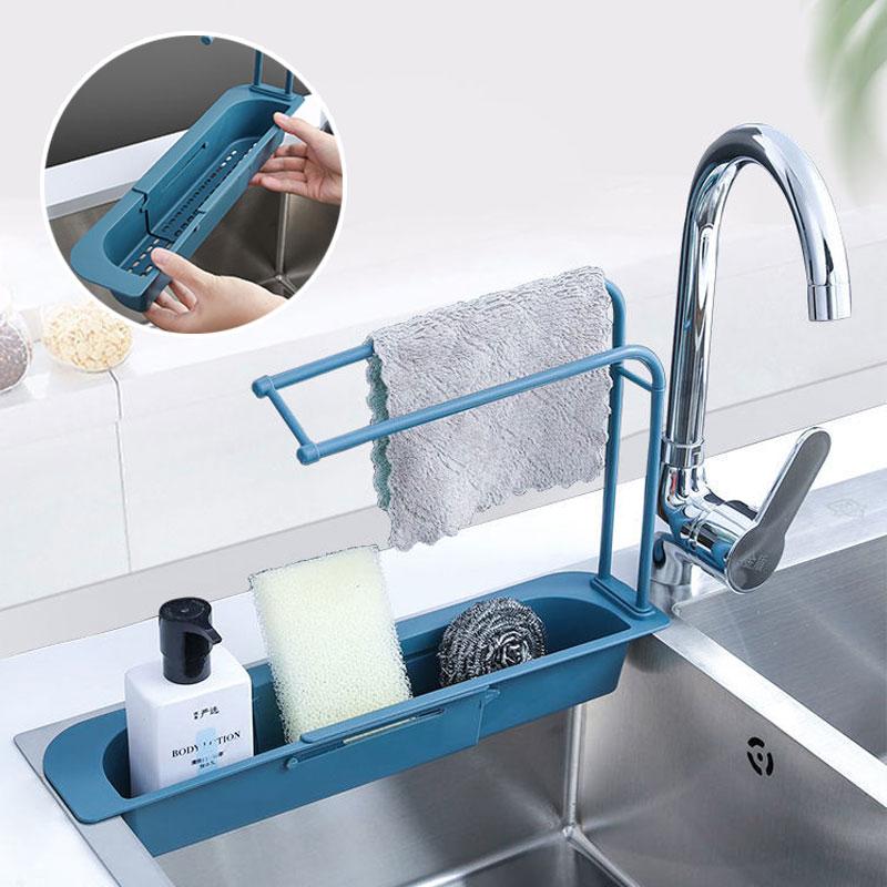 (50% OFF)Telescopic Sink Storage Rack