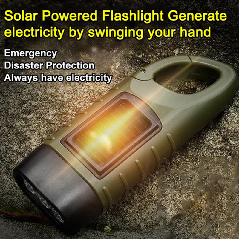 🔥High Brightness Portable Outdoor Solar Powered Flashlight