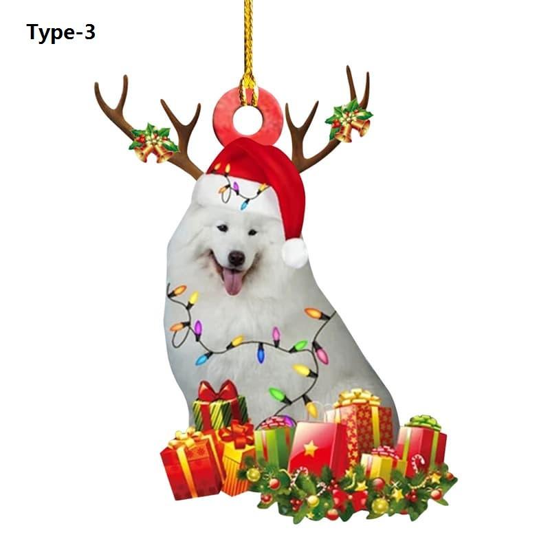 Christmas Tree Puppy Pendant Ornament