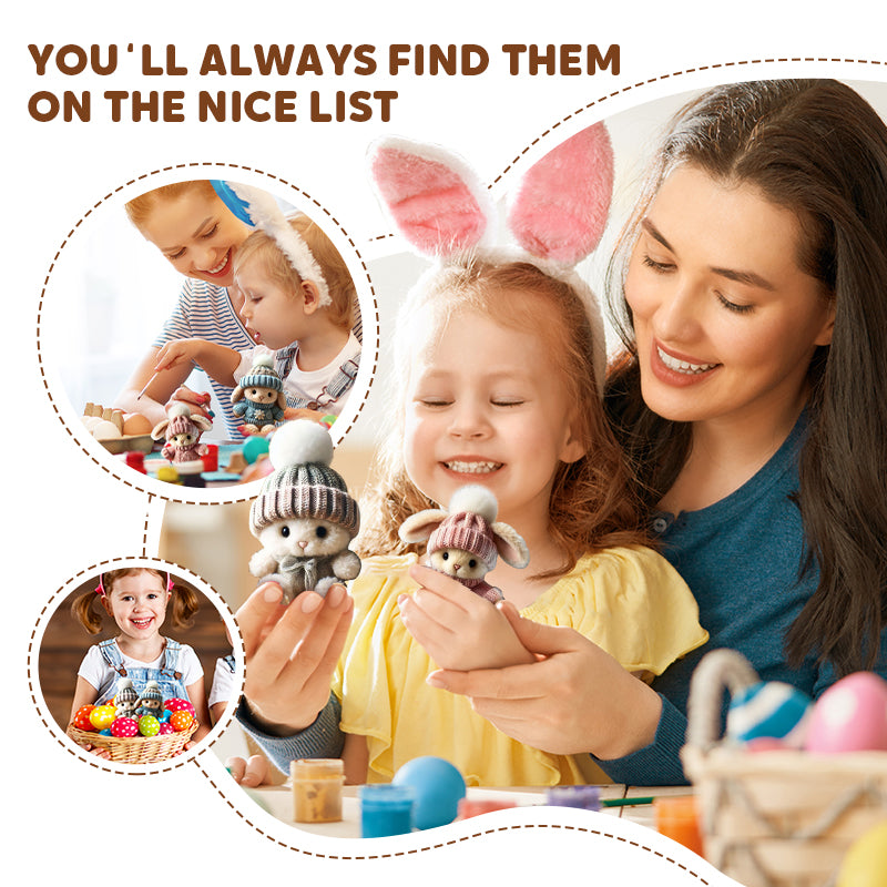 🔥Easter Sale: BUY 3 GET 1 FREE - Handmade🐇Mini Bunny Hug Cute Easter Gift🎁