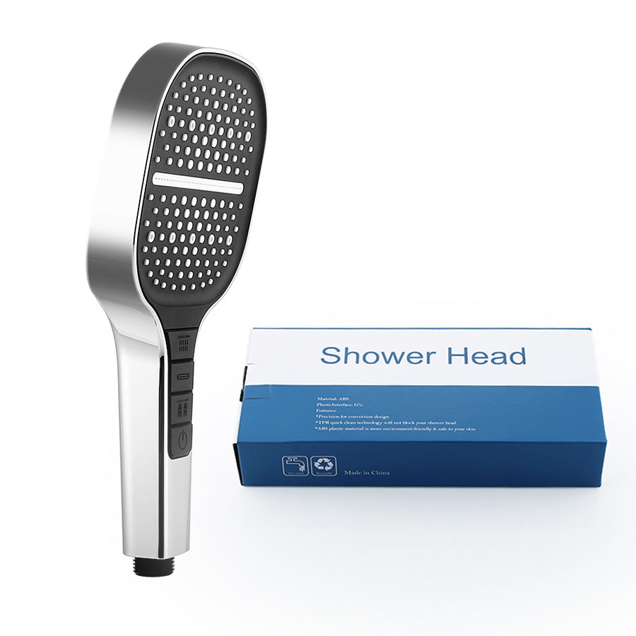 8-speed Oversized Panel Pressurized Shower Head