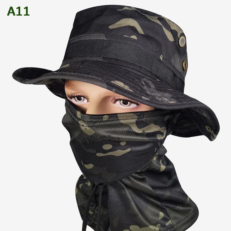 2-in-1 Camouflage Fishing Hat and Mask Neck Wrap