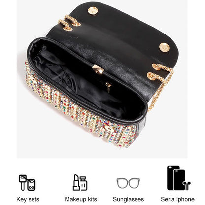 [Gift For Her] Women's Luxury Colorful Rhinestone Bag