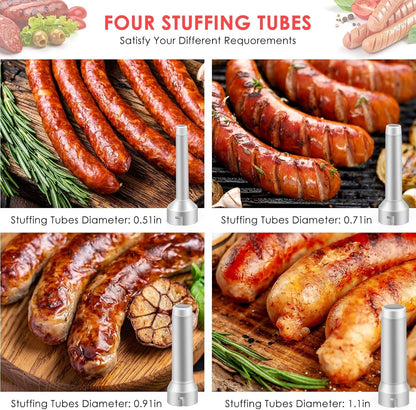 🔥Last Day Promotion - 35% OFF - Sausage Stuffer with 4 Different Sizes Stuffing Tubes