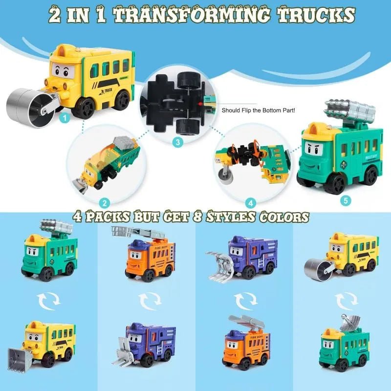 2 in 1 Transformable Toy Cars