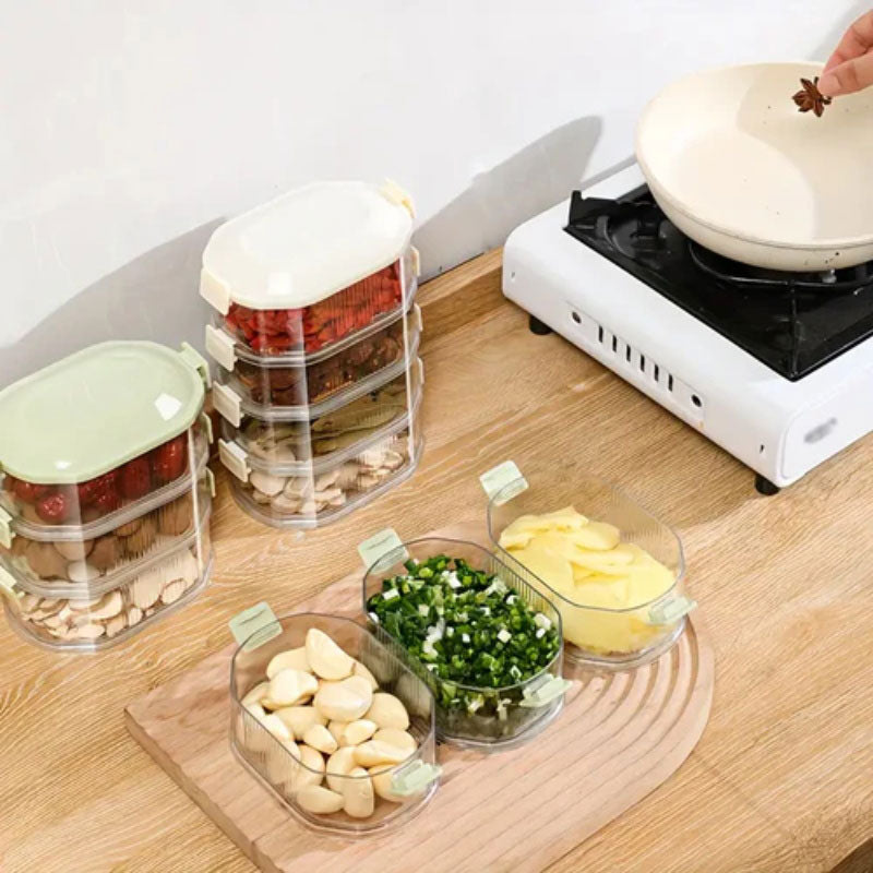 Multilayer Seasoning Storage Box