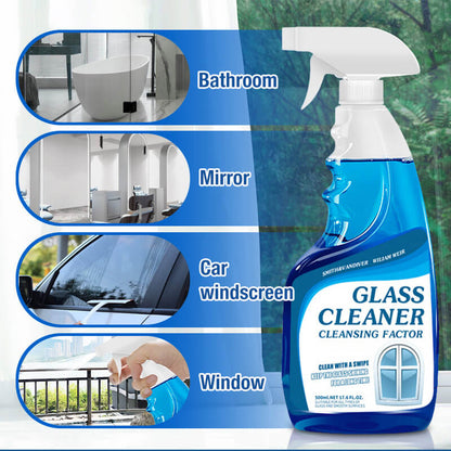 Powerful stain removal glass cleaner