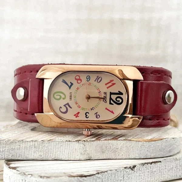 Vintage Quartz Stone Women's Watch