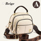 Classic Multifunctional Compartments Adjustable Wide Shoulder Strap PU Leather Crossbody Bag