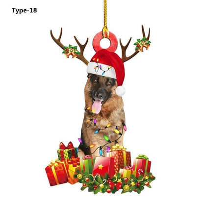 Christmas Tree Puppy Pendant Ornament