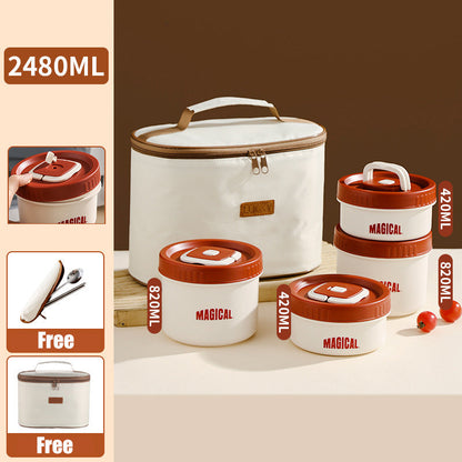 Microwaveable Stainless Steel Insulated Lunch Box