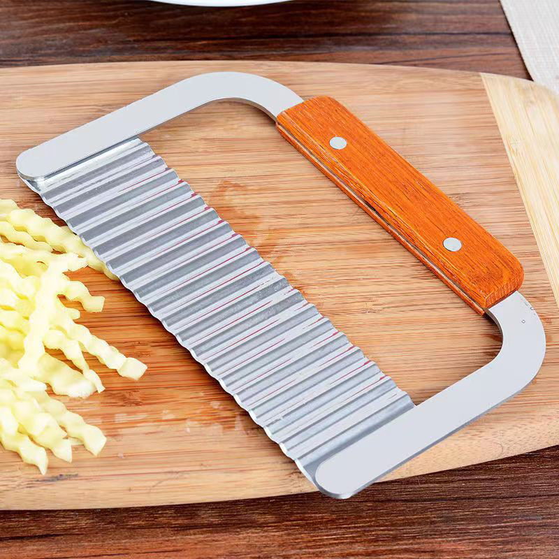 Stainless Steel Wavy Crinkle Potato Cutter