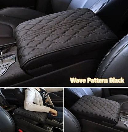 Memory Foam Leather Car Armrest Box Pad