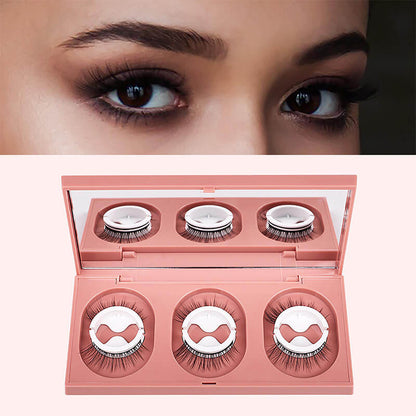 Glue-free self-adhesive false eyelashes