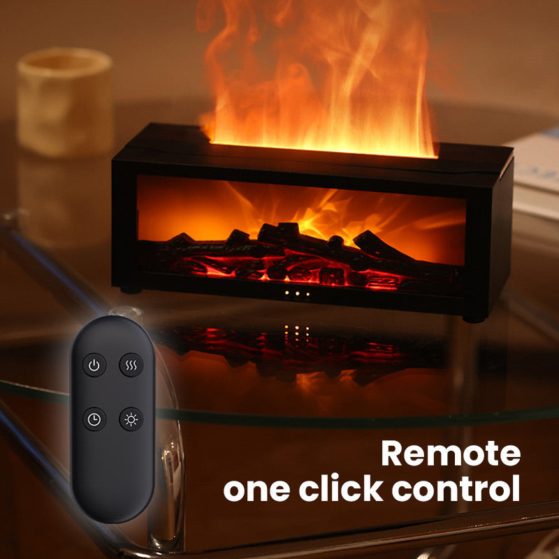 Fireplace Flame Diffuser Humidifier with Remote