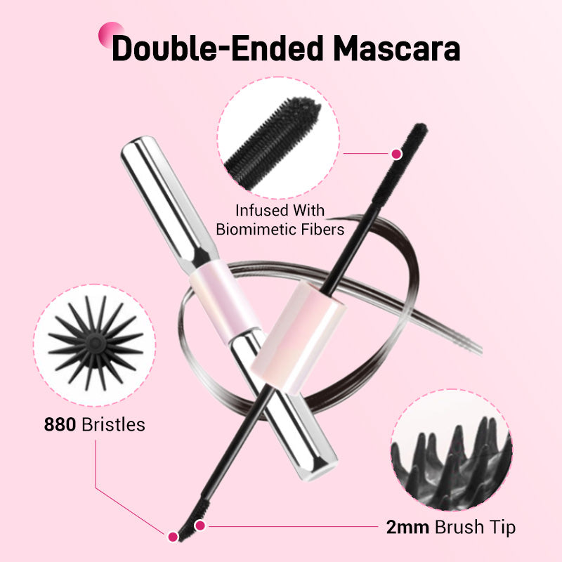 Double-Ended Waterproof Lengthening & Curling Mascara（50% OFF）