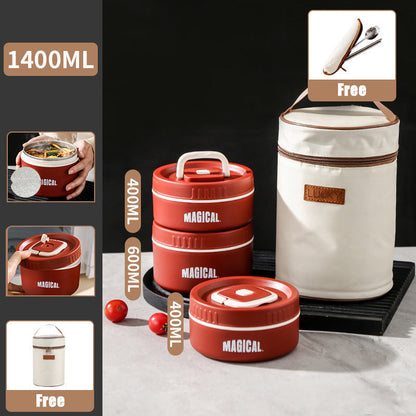 Microwaveable Stainless Steel Insulated Lunch Box