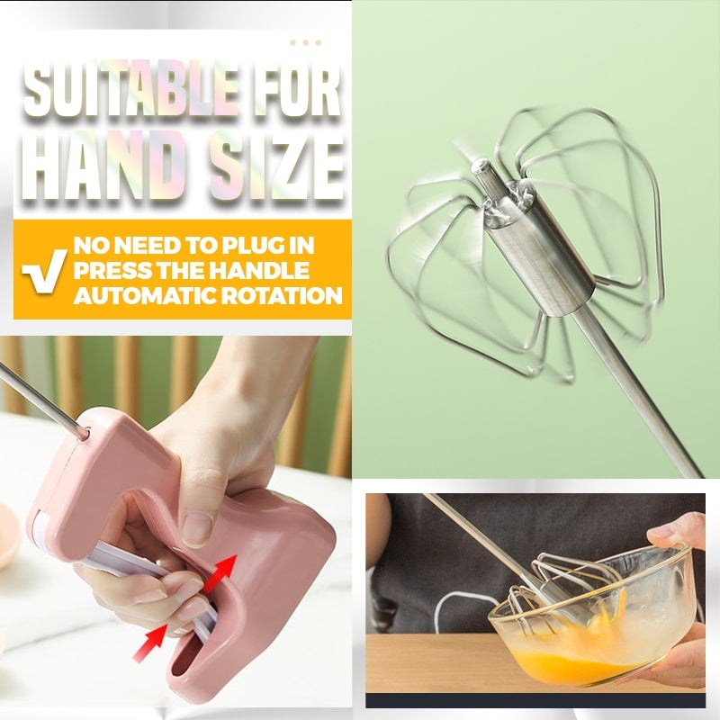 Hand-Held Small Semi-Automatic Press Whisk（40% OFF）