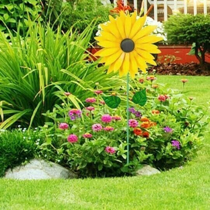 Colorful Sunflower Windmill-For Decoration Outside Yard