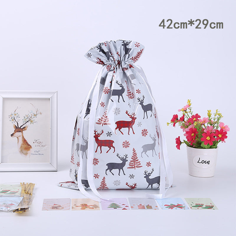 🎅Christmas Sales🎄Drawstring Christmas Gift Bags (Biodegradable)