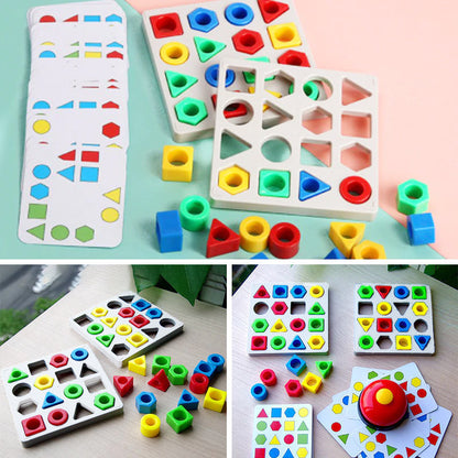 Shape Matching Game Color Sensory Educational Toy