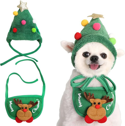 🎄Adorable Christmas Tree Pom-Pom Hat🎅