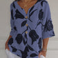 Printed V-neck Tunic Top