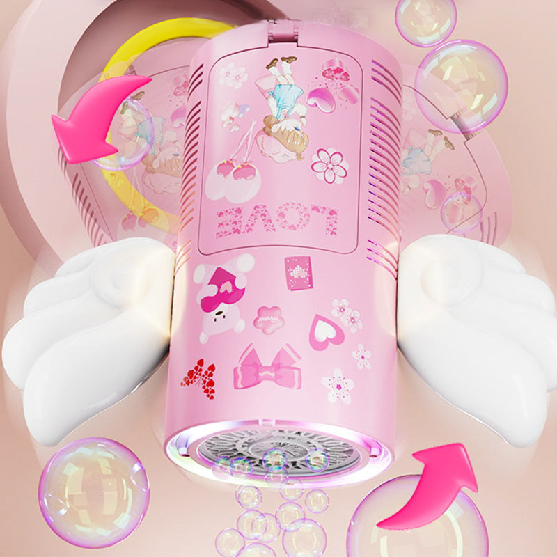 Funny Gifts - Fantasy Angel Butterfly Shape Lighted Multi-Hole Automatic Bubble Machine Toy