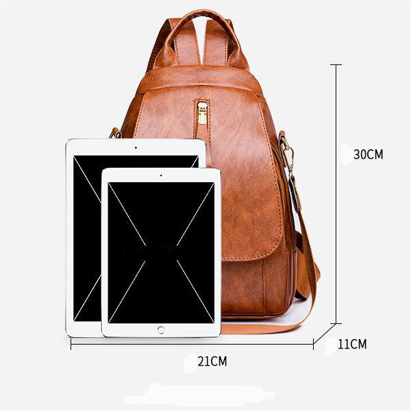 Simple Retro Solid Color Large Capacity Bag