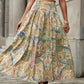 Women's Casual Printed Beach Long Skirt