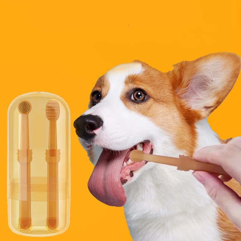 🎁Pet Toothbrush With Tongue Scraper