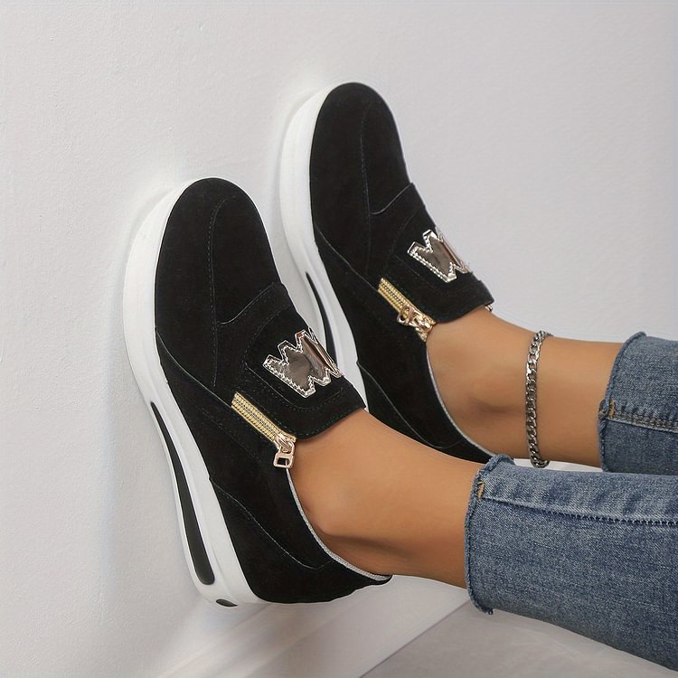 👍Women's Casual Platform Slip-on Sneakers👞