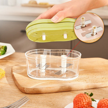 Hand-Powered Food Chopper and Condiment Maker