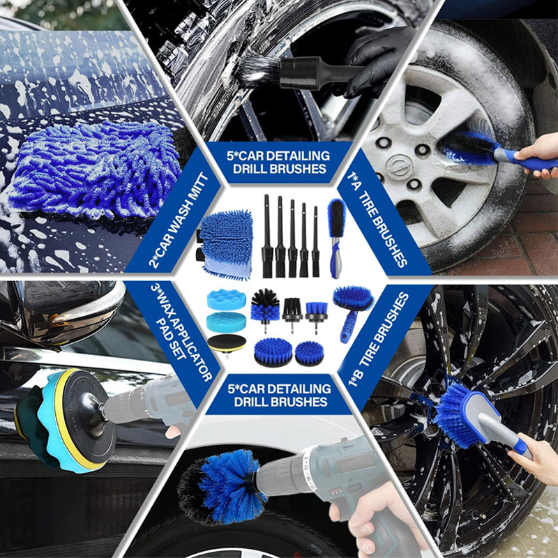 Car Wheel Tire Detailing Brush Set