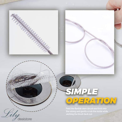 Long Flexible Refrigerator Scrub Brush