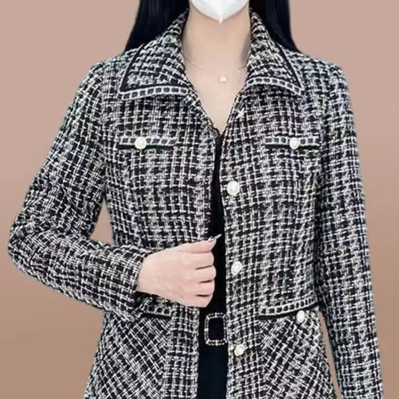 Women's Houndstooth Print Blazer