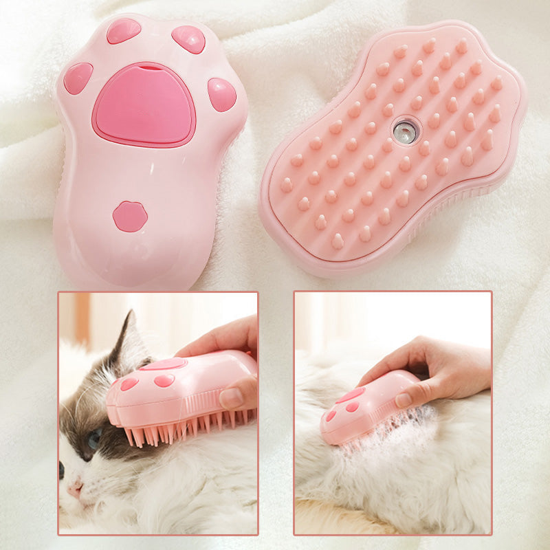 Cute Chargeable Spray Pet Grooming Brush for Massages