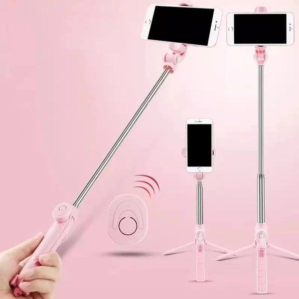 New 6 In 1 Wireless Bluetooth Selfie Stick