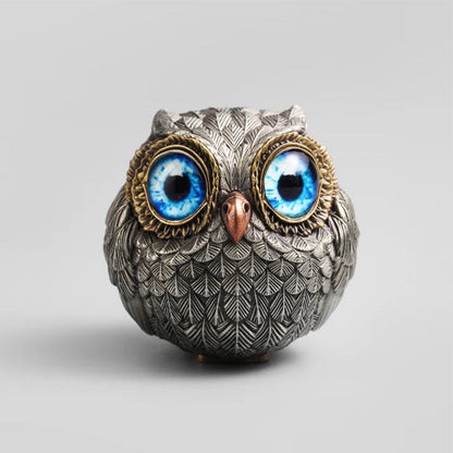 Realistic Lucky Owl Guardian Figurine