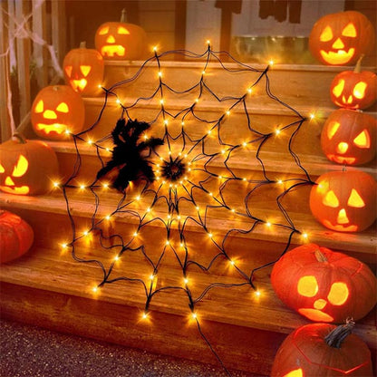 Halloween LED Giant Spider Web Light