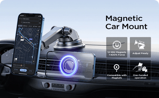 Universal 360° PRO Rotation All-metal Magnetic Car Phone Holder