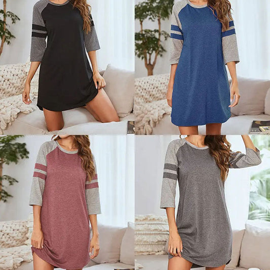 Women's Colorblock Casual Dress
