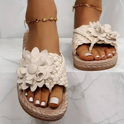 Women's Floral Flat Sandals