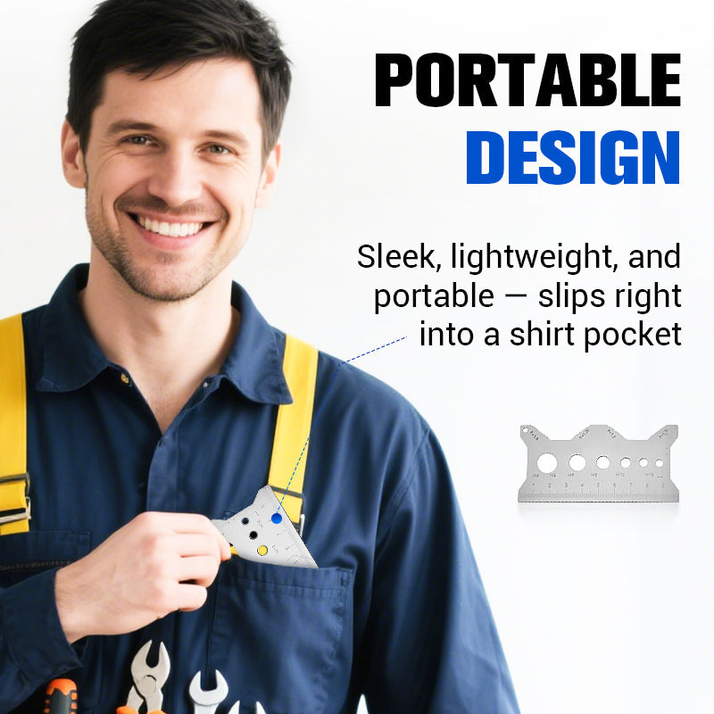 🎉Stainless Steel Double-Sided Bolt Gauge Card