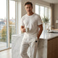 Breathable Straight-Leg Trousers for Men