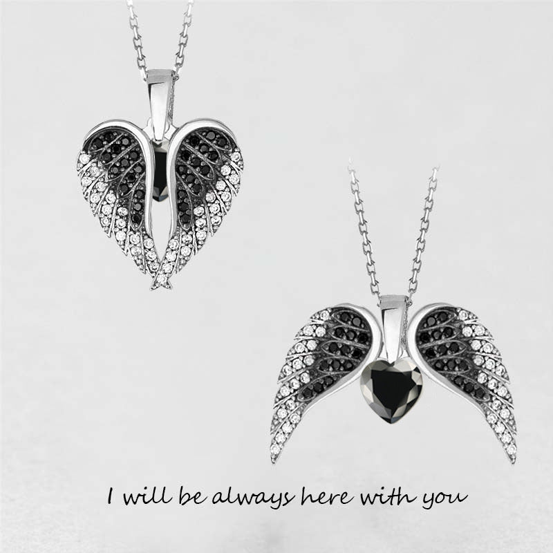 Angel Wing Heart Necklace