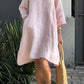 💝Casual Solid Color Cotton Linen Dress