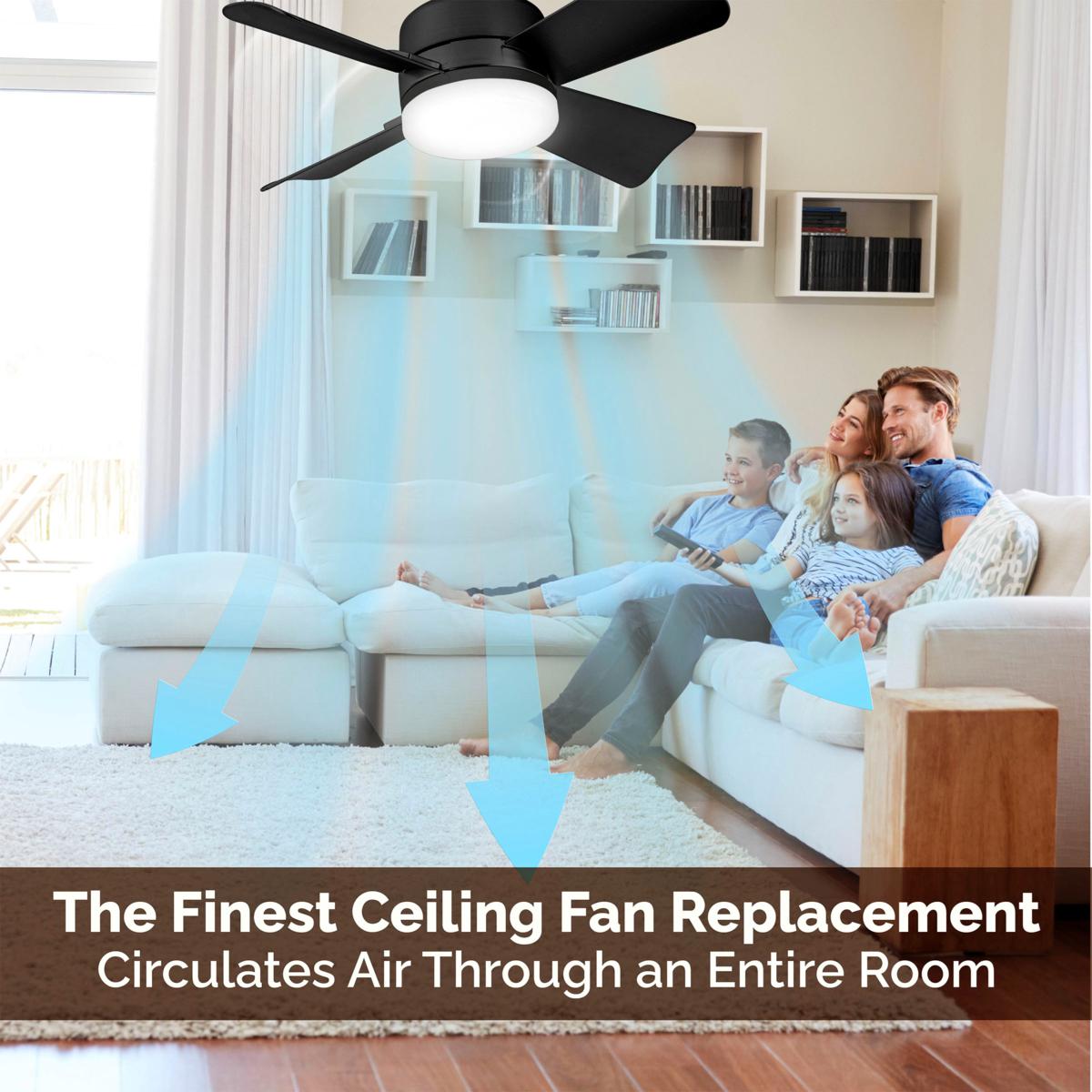 2-IN-1 PORTABLE CEILING FAN & LIGHT with Remote Control